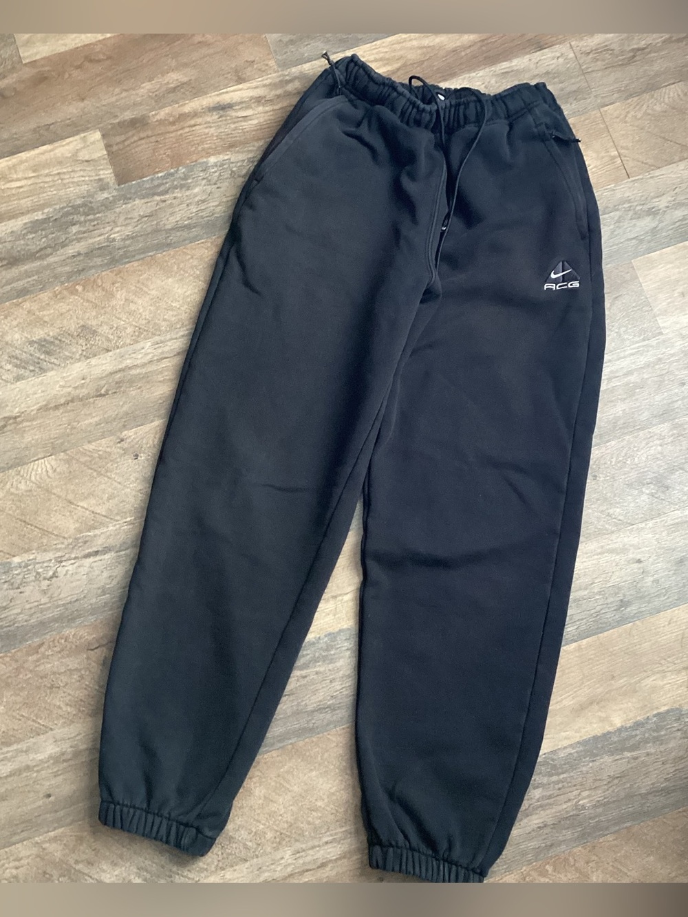 Nike mens Black Jogger Sweatpants with ACG Logo